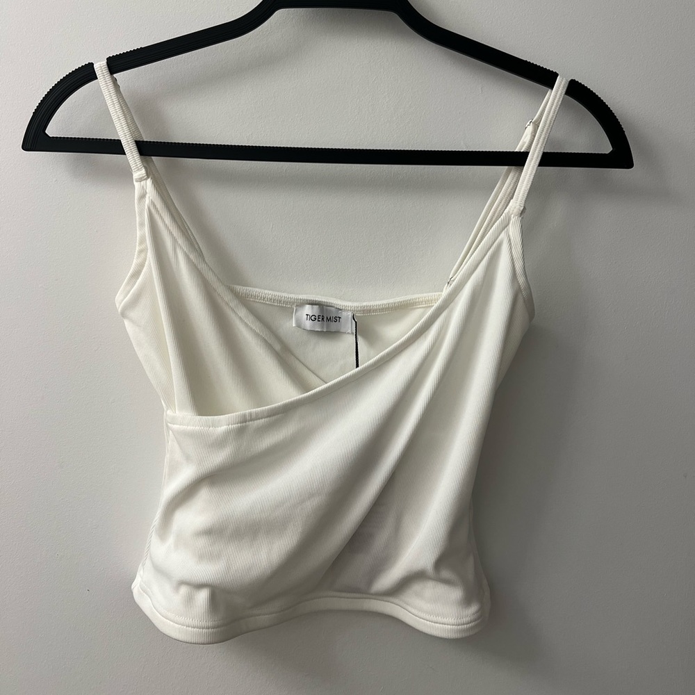 Tigermist White Tank Top